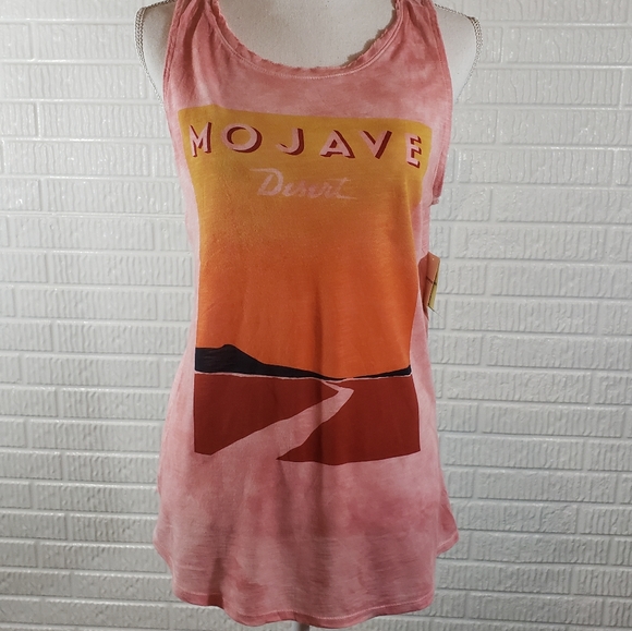 Lucky Brand Tops - Lucky Brand, muscle tee, pink, Mojave Desert image